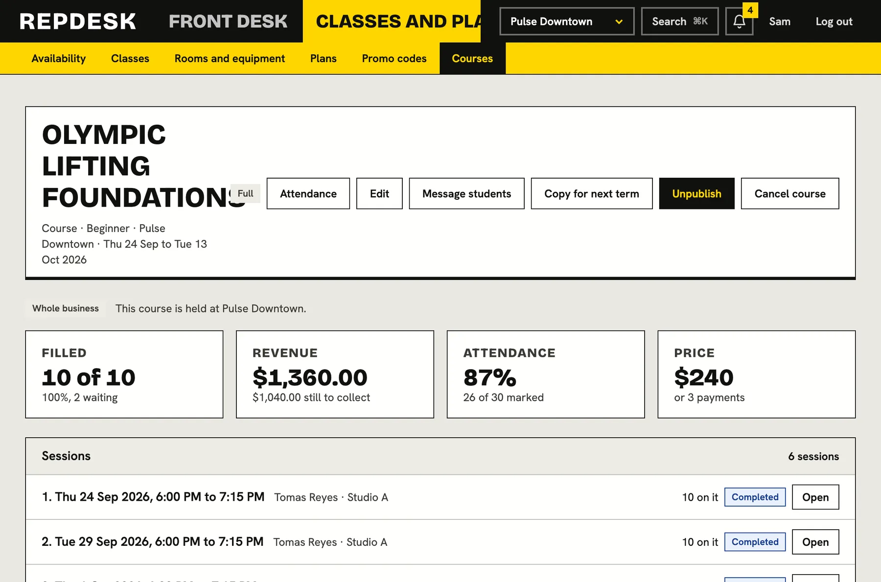 Full course? The waitlist fills it